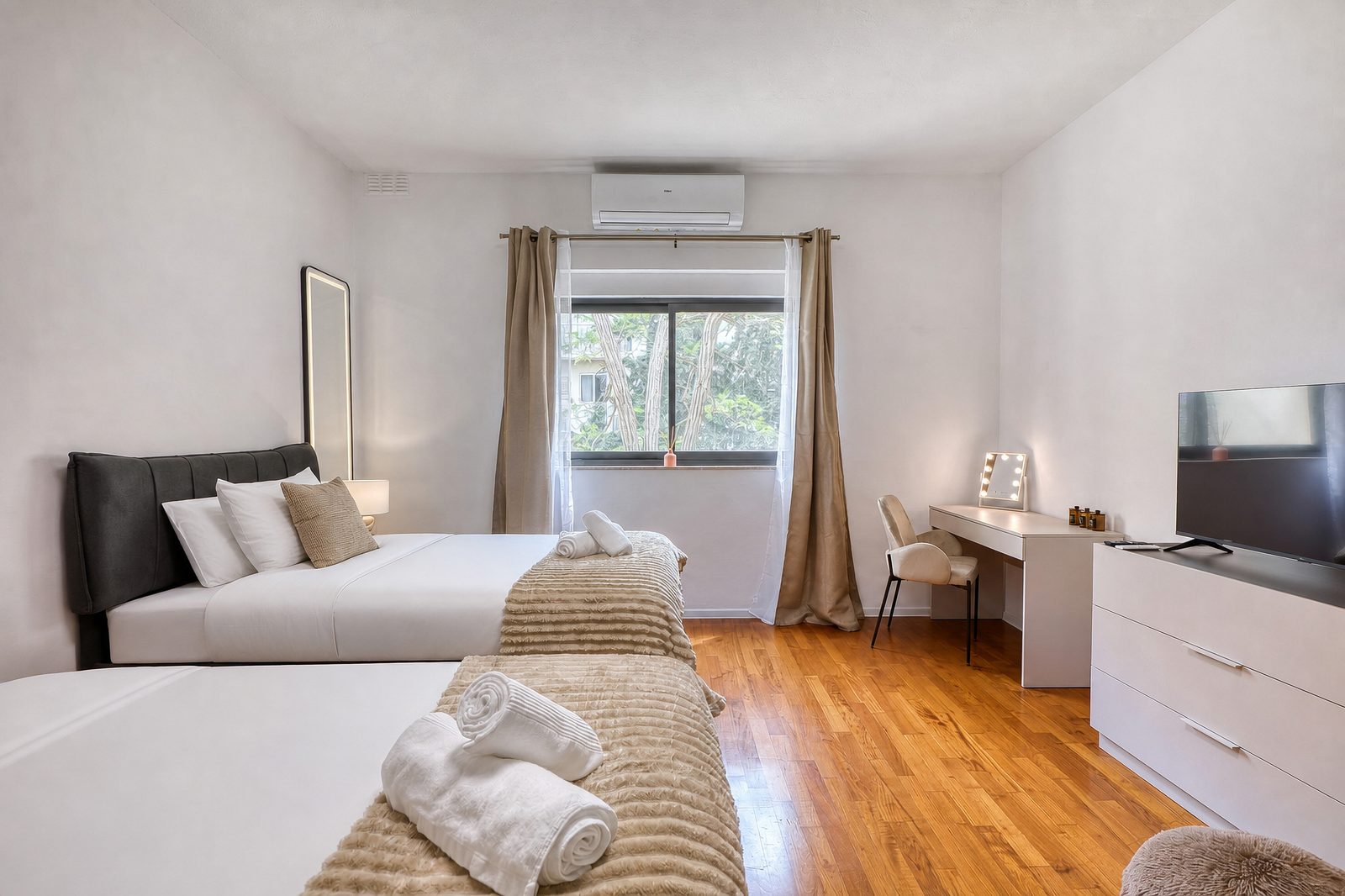 Beige bedroom