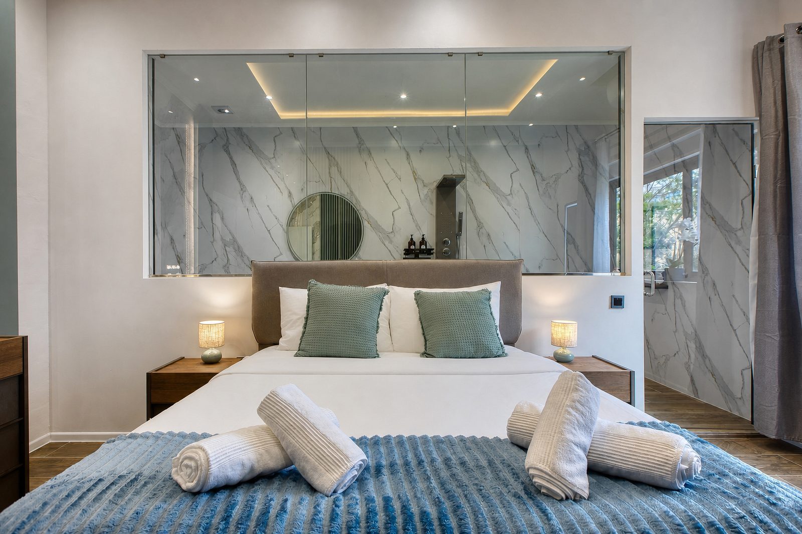 Blue bedroom